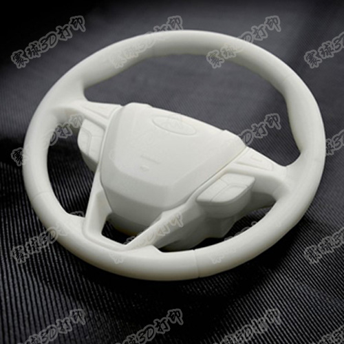 汽车方向盘3D打印模...